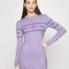 Chiara Ferragni Maxilogo Dress - Robe Pull - Purple -Anna Field 0c625977bfdb4734a935cfded1bda866