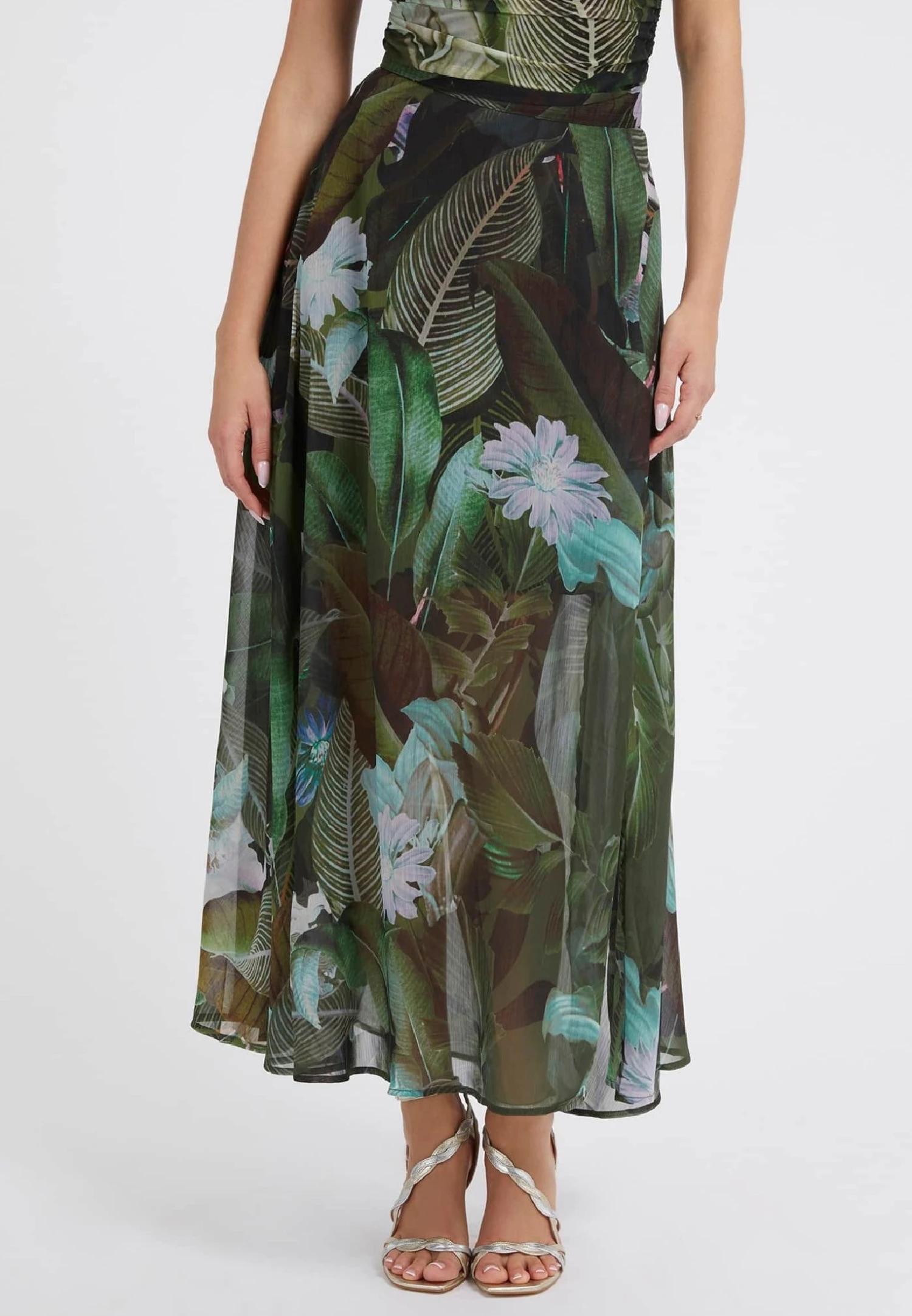 Guess Mit Allover-Print - Jupe Trapèze - Mehrfarbig, Grün 3 Guess Mit Allover-Print - Jupe Trapèze - Mehrfarbig, Grün