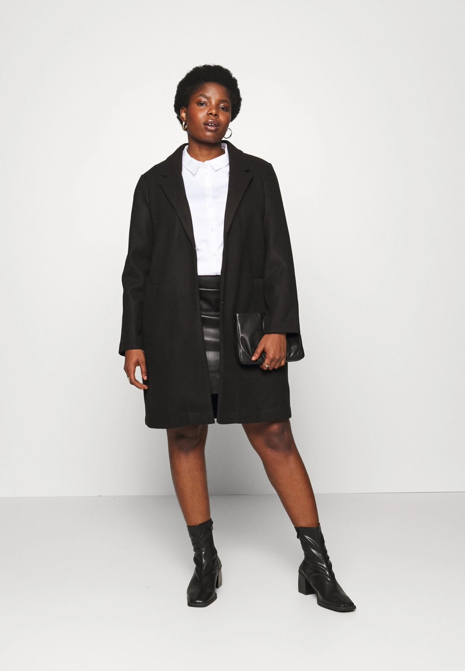 Vero Moda Curve Vmcpop Coat - Manteau Classique - Black 4 Vero Moda Curve Vmcpop Coat - Manteau Classique - Black – Image 2