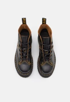 Dr. Martens Church Quad Unisex - Boots À Talons - Black Vintage Smooth -Anna Field 4c547927e6dd4e9eb265232ba6d55c84