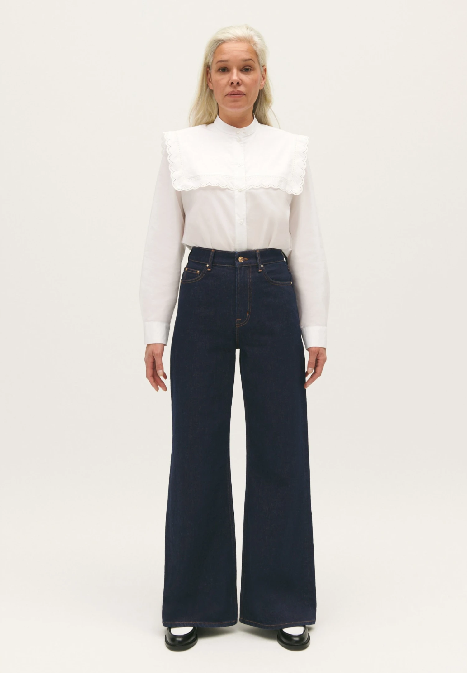 CLAUDIE PIERLOT Pandore - Jean Flare - Denim Brut 4 CLAUDIE PIERLOT Pandore - Jean Flare - Denim Brut – Image 2