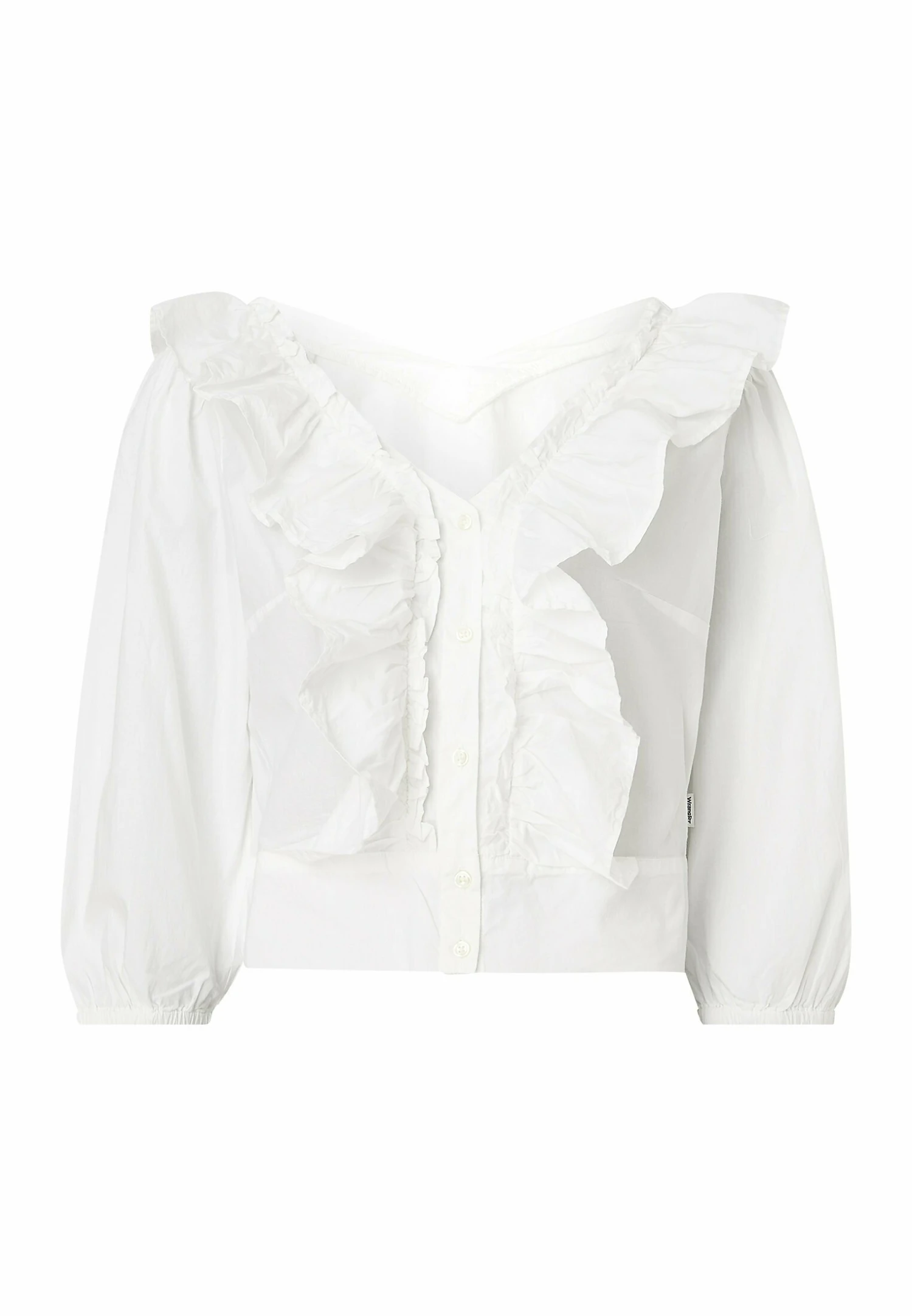 Wrangler Western Frill - Blouse - Worn White 7 Wrangler Western Frill - Blouse - Worn White – Image 5