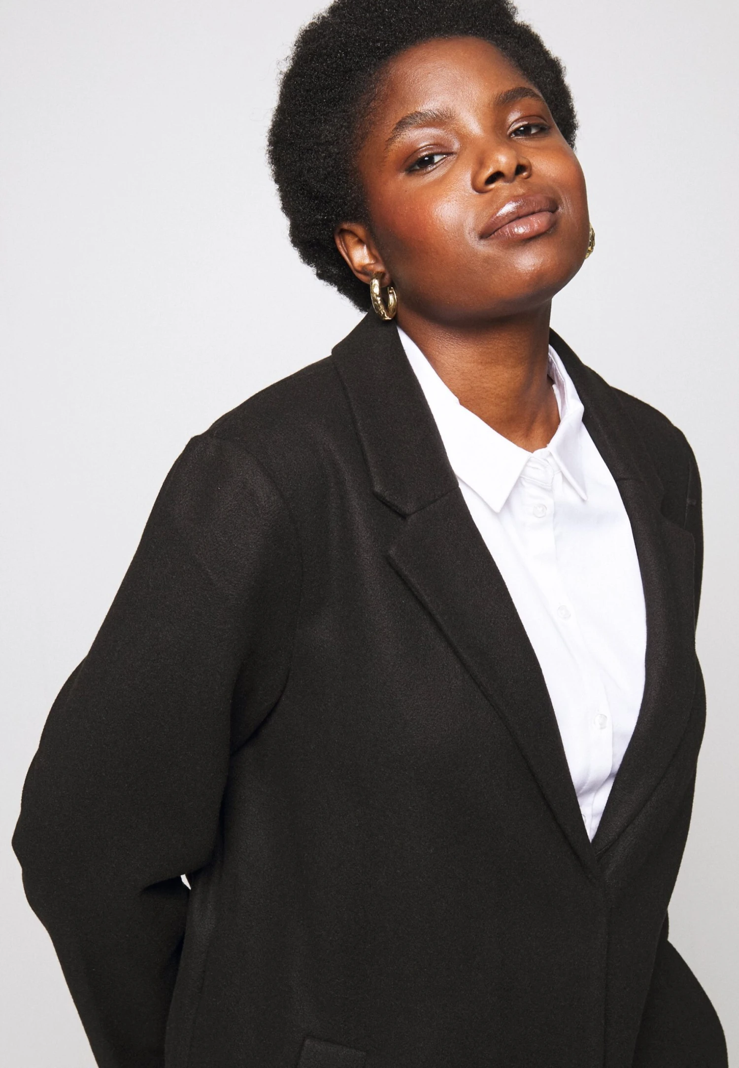 Vero Moda Curve Vmcpop Coat - Manteau Classique - Black 6 Vero Moda Curve Vmcpop Coat - Manteau Classique - Black – Image 4