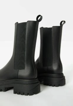 BERSHKA Flat With Elastic Gores - Boots À Talons - Black -Anna Field b0ddaba88d6d4dbb8168d7d31b453d40