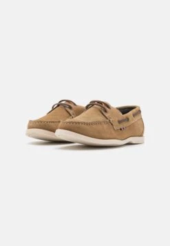 Pier One Leather Unisex - Chaussures Bateau - Beige -Anna Field b9e75694171a4ba783f298e216aa0209