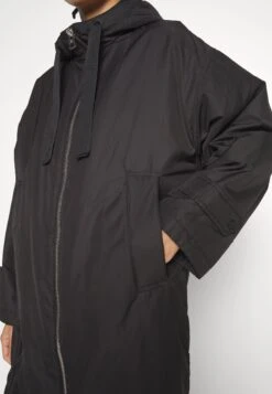 Marc O'Polo Coat Long Padded Fixed Hood Zipper Drawstring Waist - Parka - Black -Anna Field bf1b293a3e1f4fd5a00b5bbbcbef19fc