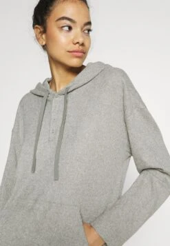 CALVIN KLEIN UNDERWEAR Ease Hoodie - Haut De Pyjama - Grey Heather -Anna Field c2ba1df8e5eb45a2bd97d88f296981a8