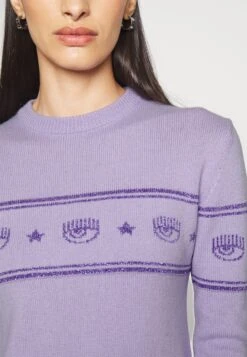 Chiara Ferragni Maxilogo Dress - Robe Pull - Purple -Anna Field cefd031decf94469b473e48010720534