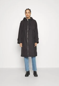 Marc O'Polo Coat Long Padded Fixed Hood Zipper Drawstring Waist - Parka - Black -Anna Field e18c33441d1a49fbbf75e776cd2a847b