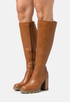 Anna Field Bottes À Talons Hauts - Cognac