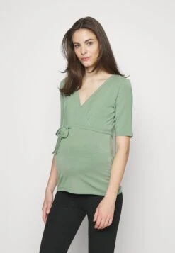 Mamalicious Mlcaylee Tess - T-Shirt Basique - Light Green