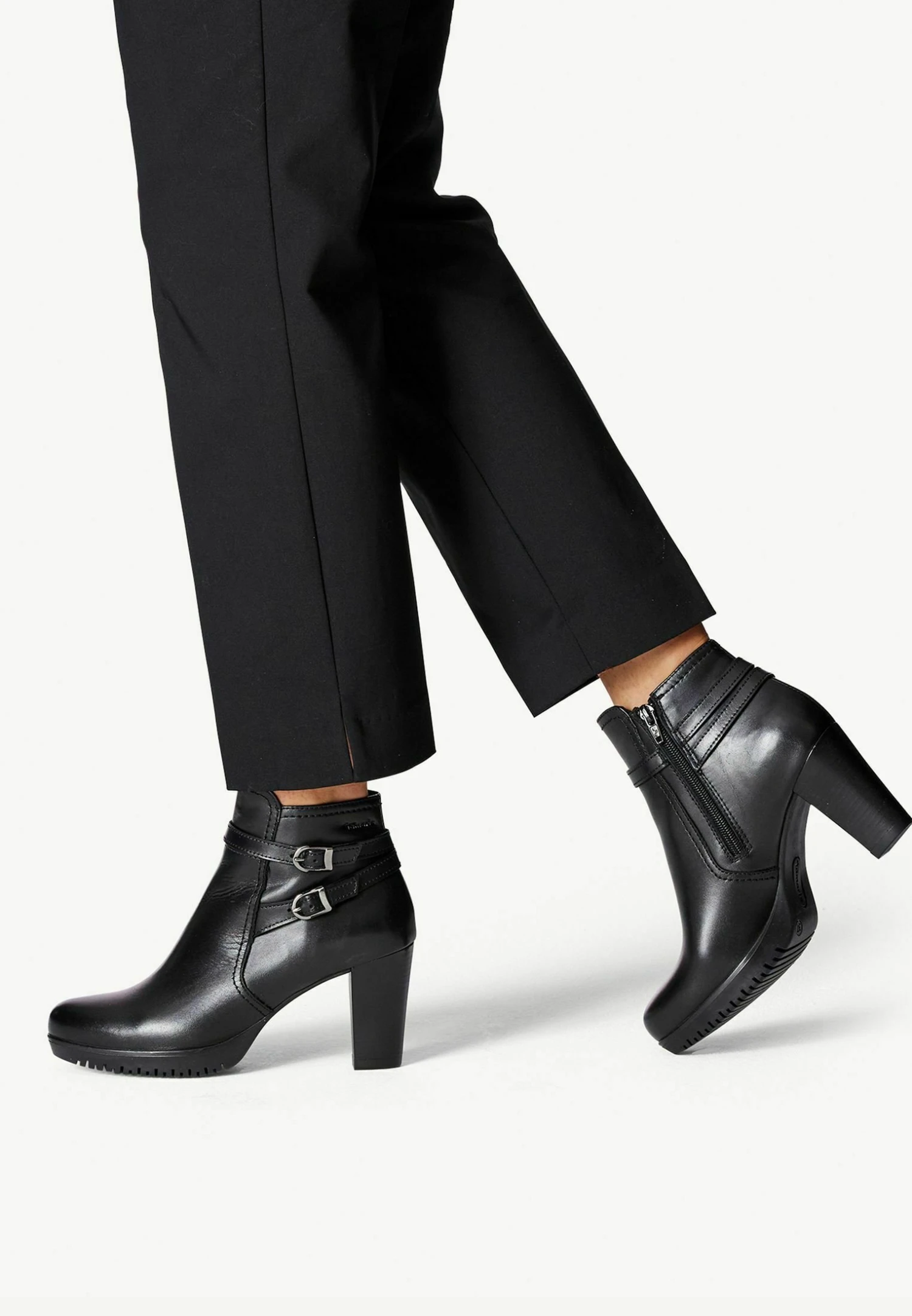 Tamaris Boots À Talons - Black Leather 3 Tamaris Boots À Talons - Black Leather